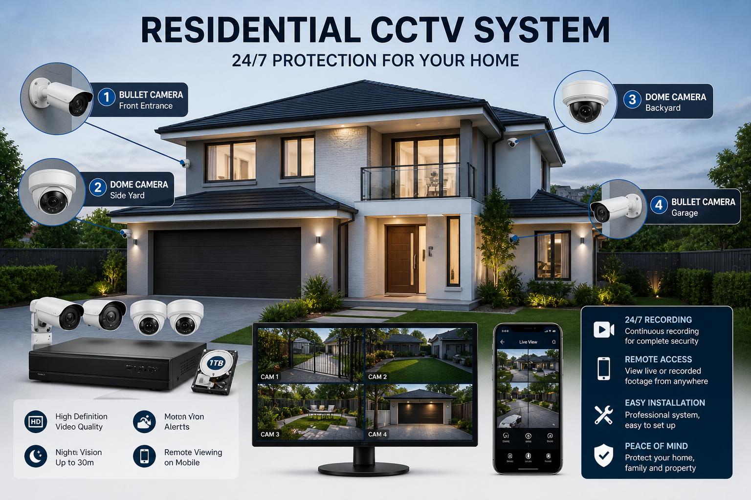 Residential CCTV System Installation